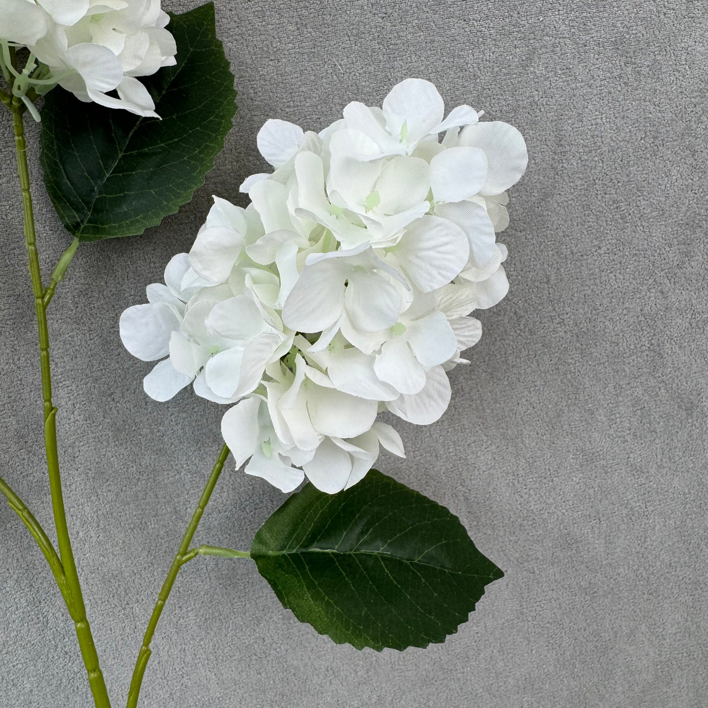 White Silk Pagoda Hydrangea Spray - 3 Heads
