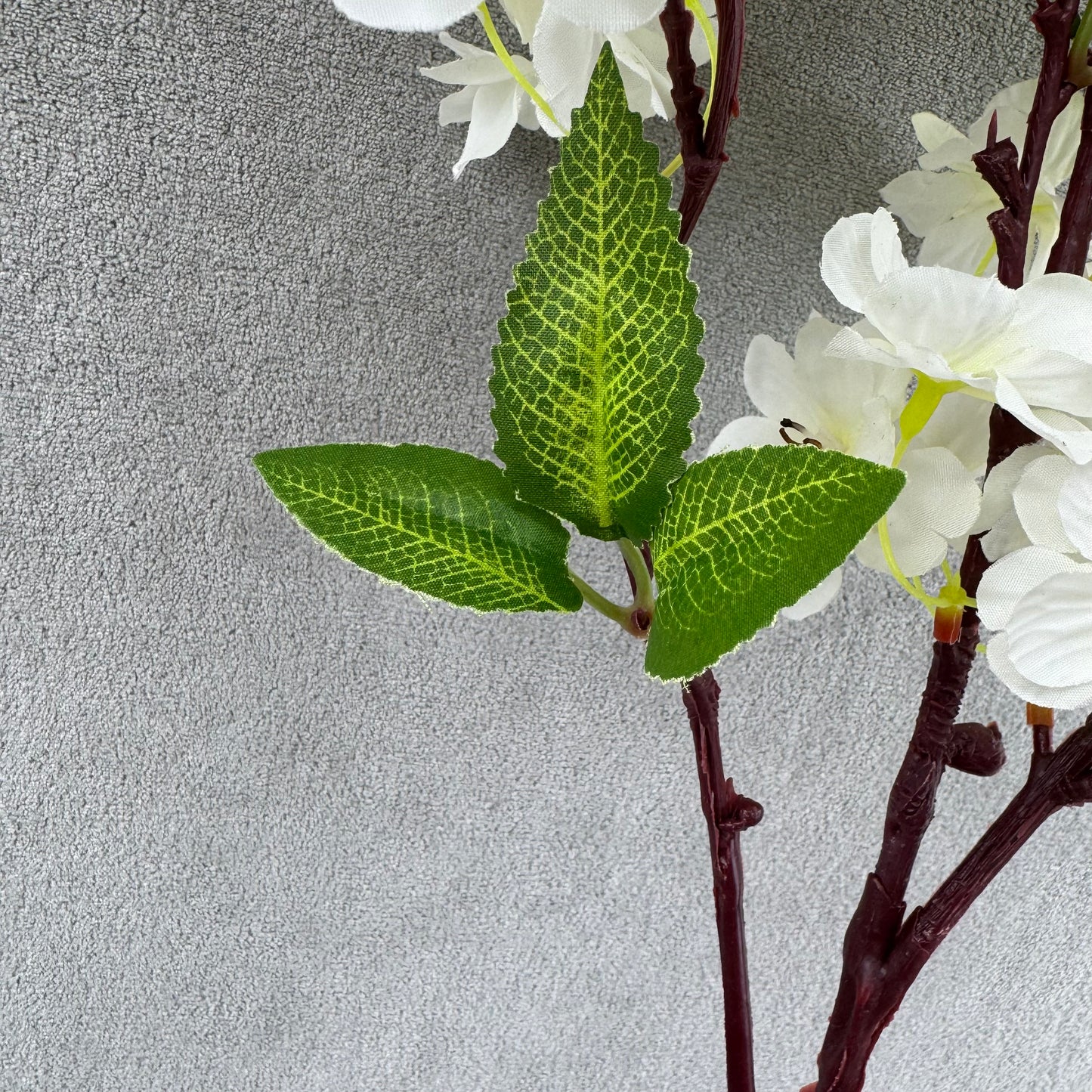 Ivory Silk New Pastoral Large Cherry Blossom Branch