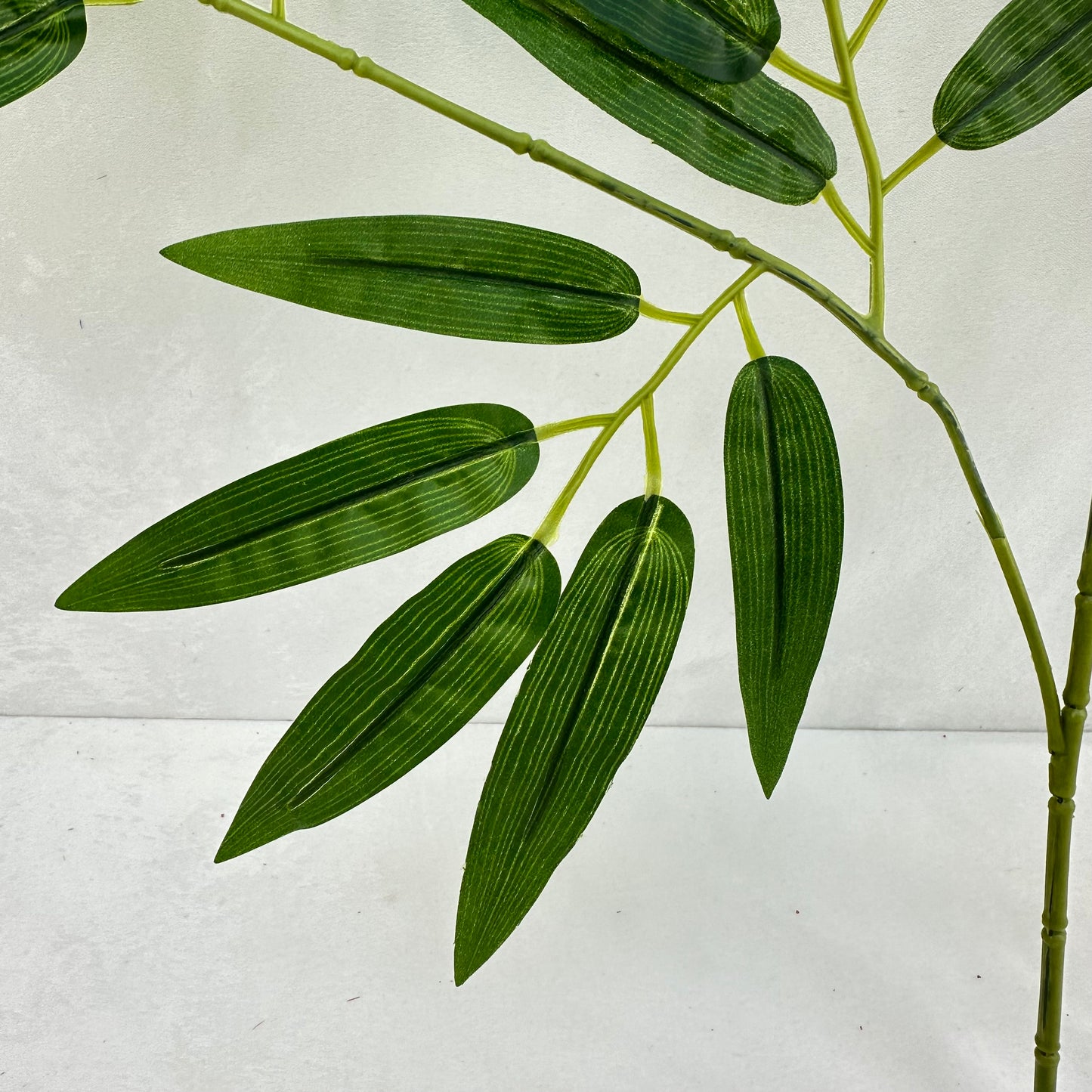 Green Silk Rubber Bamboo Leaf 12 Pack