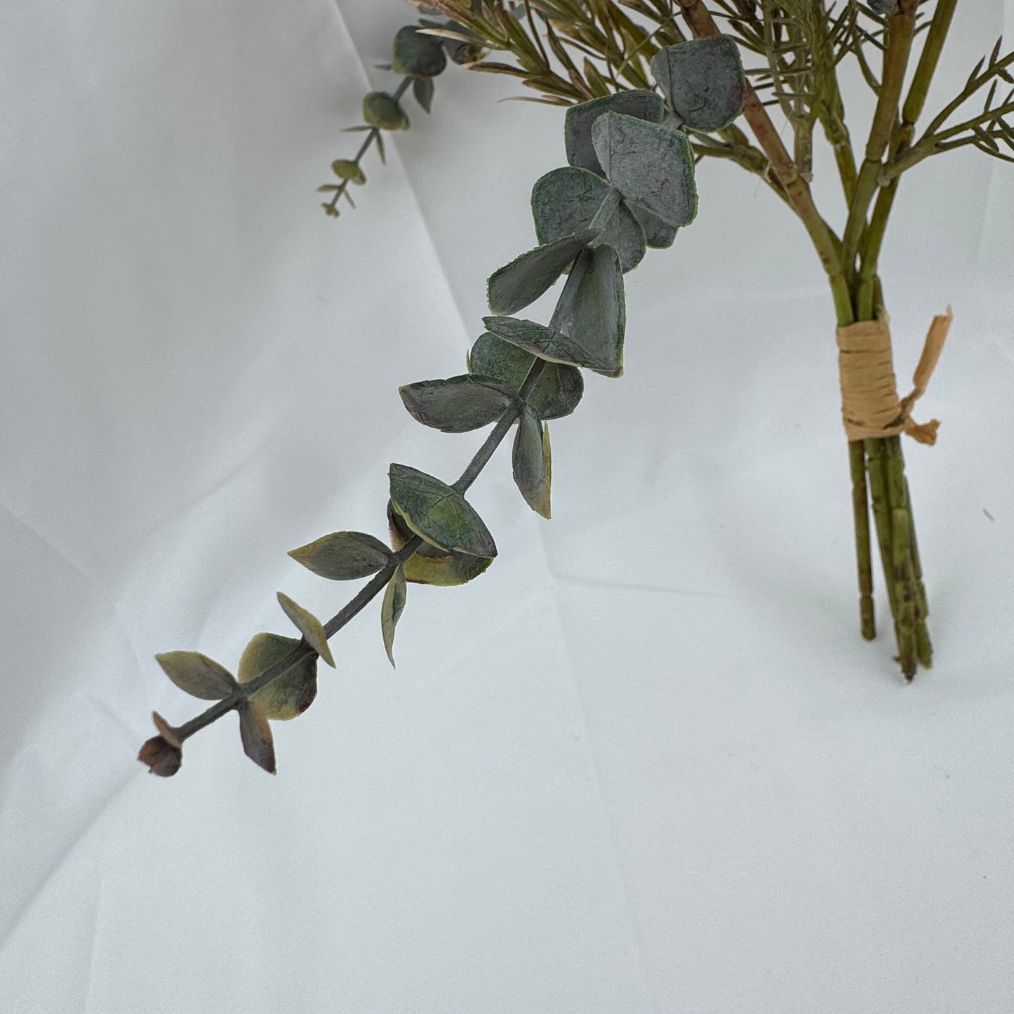 Orange Silk Burnt Edge Rose Bud Bush - 20 Heads