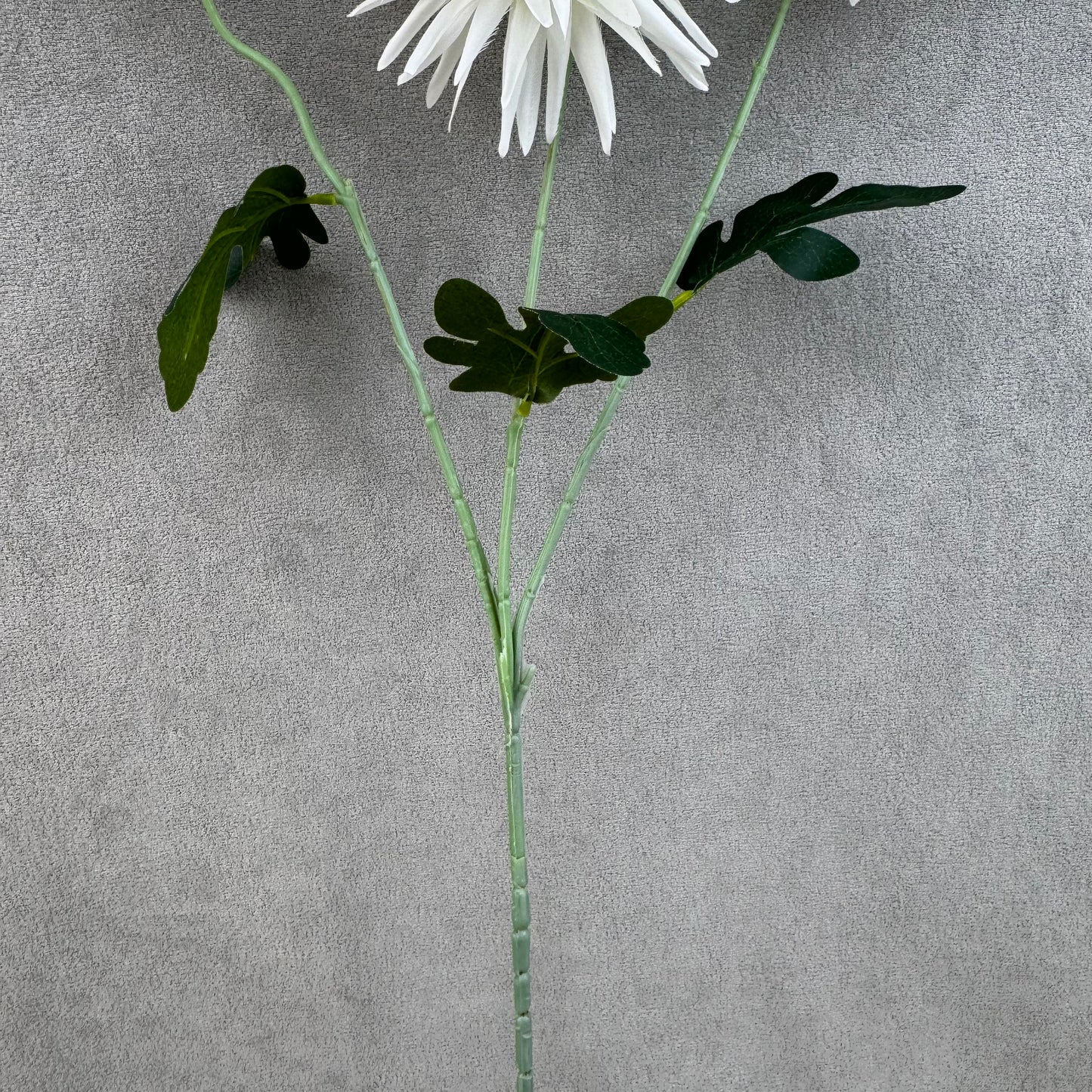 White Silk Flame Chrysanthemum Spray - 3 Heads