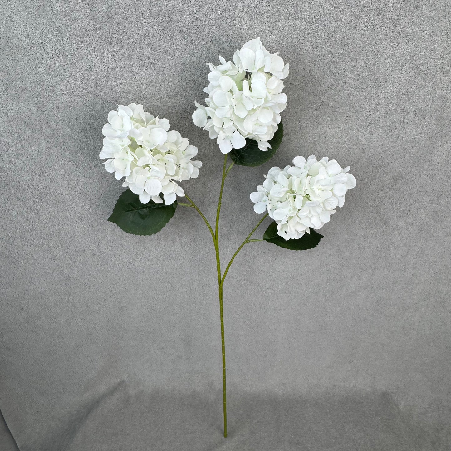 White Silk Pagoda Hydrangea Spray - 3 Heads