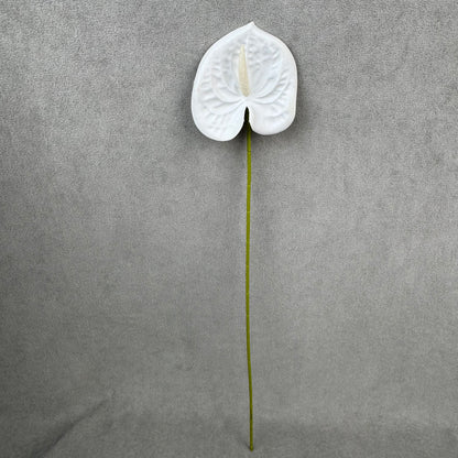 White Real Touch Anthurium Stem