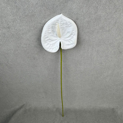 White Real Touch Anthurium Stem