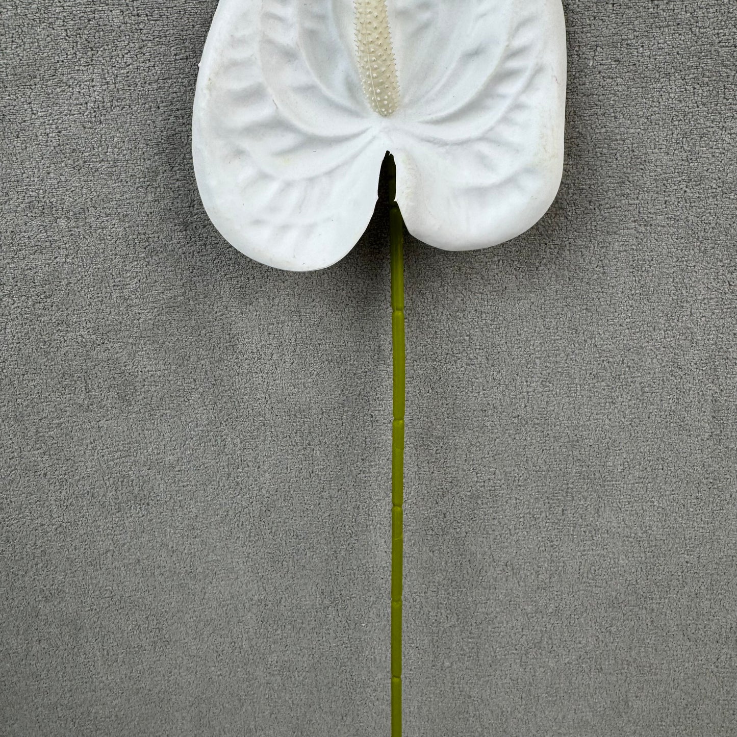 White Real Touch Anthurium Stem