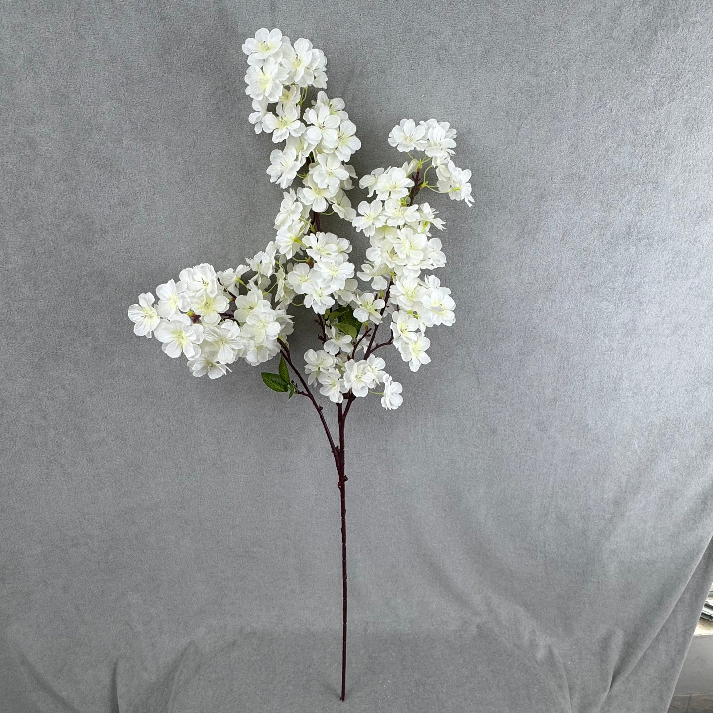 Ivory Silk New Pastoral Large Cherry Blossom Branch