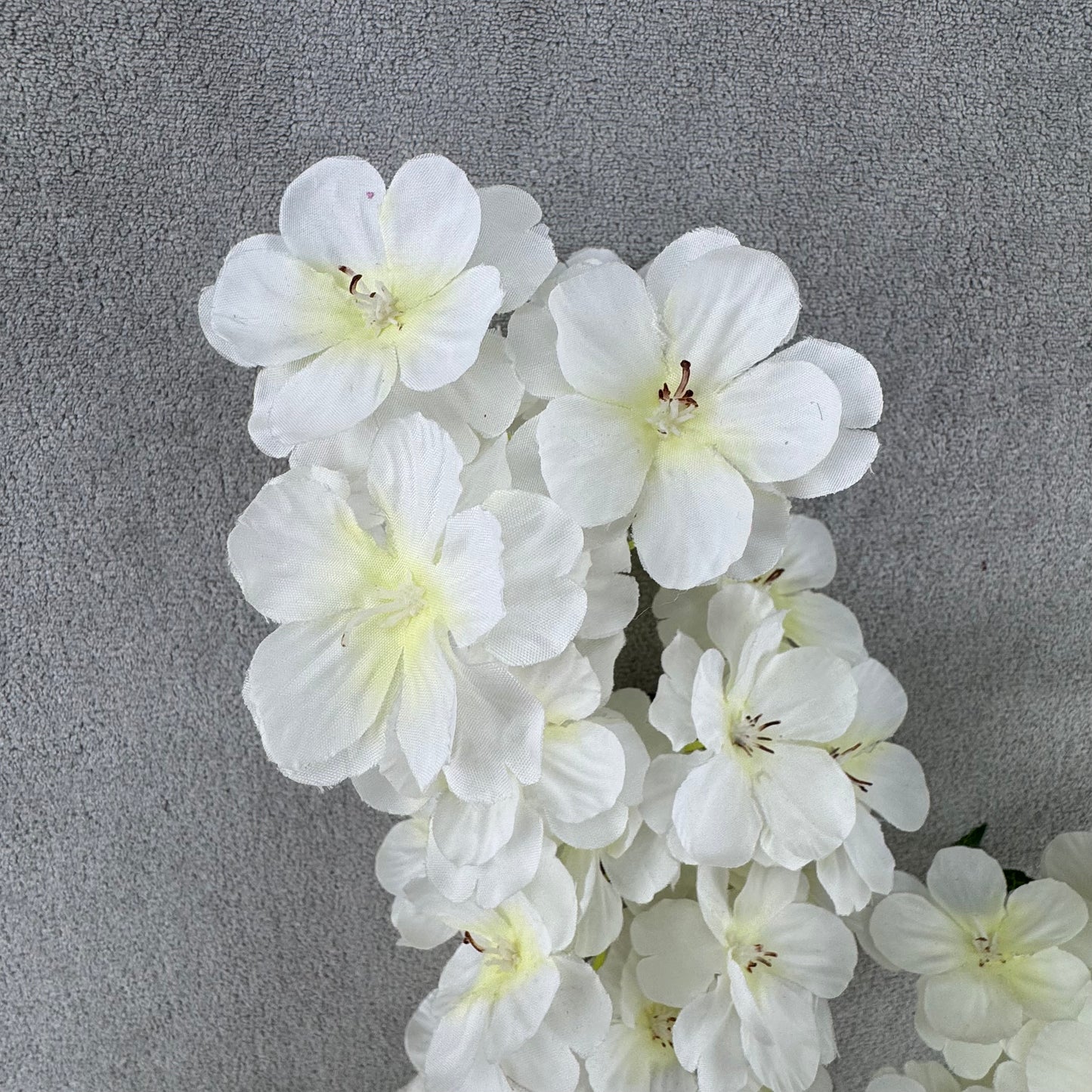 Ivory Silk New Pastoral Large Cherry Blossom Branch