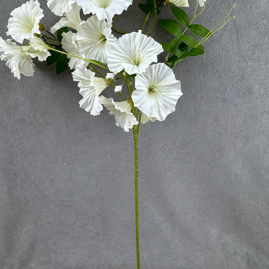 Ivory Silk Morning Glory Spray