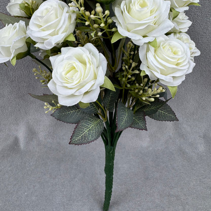 Ivory Silk Happiness Rose Bush - 24 Heads