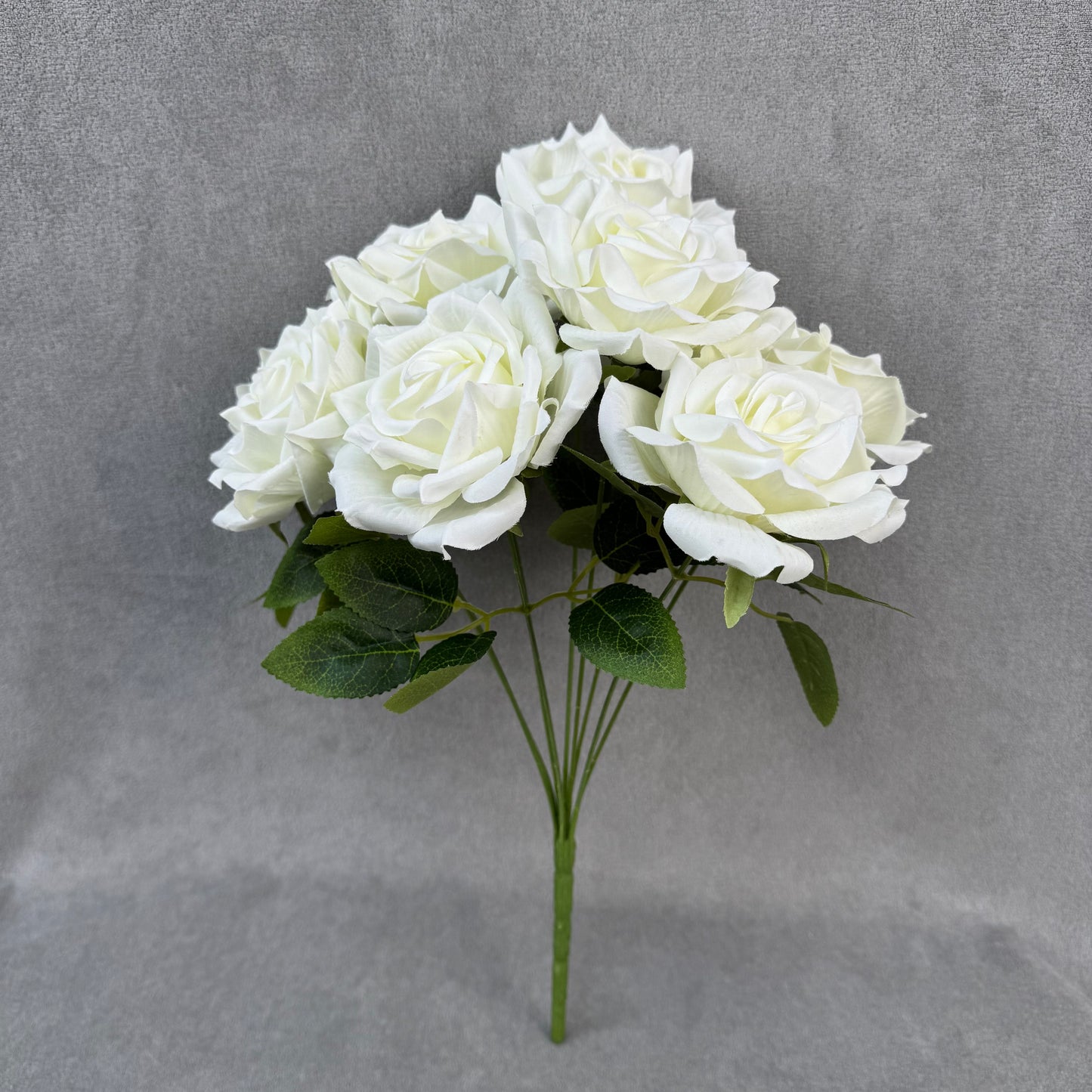 Ivory Silk Fruit Rose Bush - 9 Heads