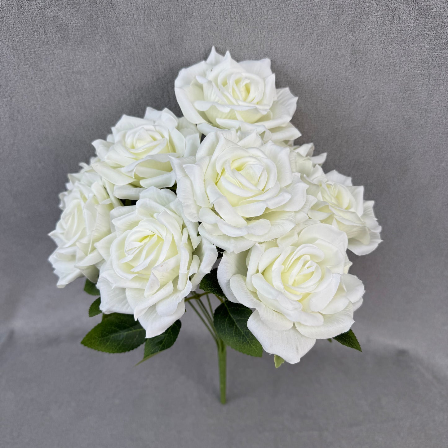 Ivory Silk Fruit Rose Bush - 9 Heads