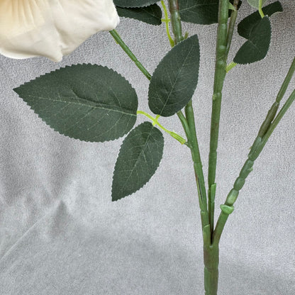 Champagne Silk Classic Rose Branch - 8 Heads