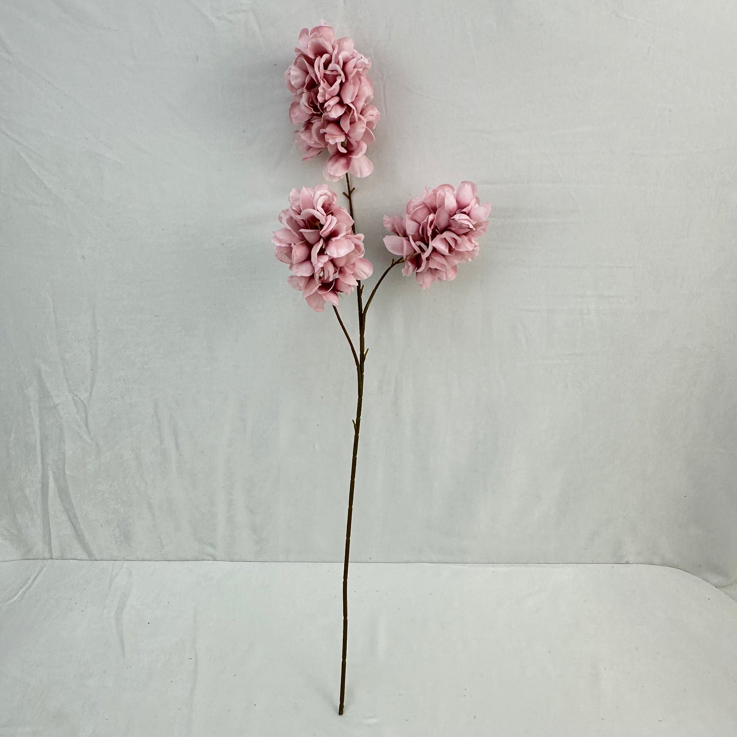 Ivory Silk Golden Ball Bush - 7 Heads