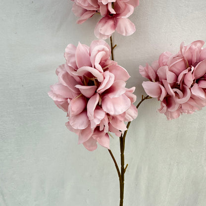 Ivory Silk Golden Ball Bush - 7 Heads