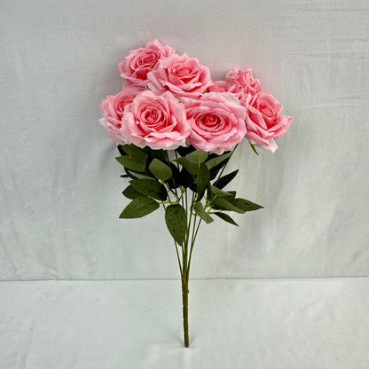 Pink Silk Diamond Rose Bush - 9 Heads
