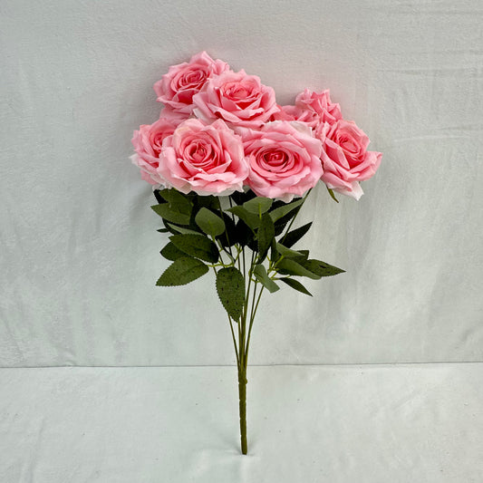 Pink Silk Diamond Rose Bush - 9 Heads