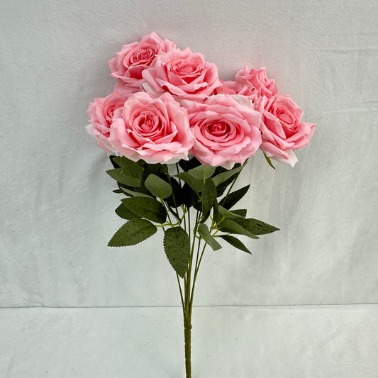 Pink Silk Diamond Rose Bush - 9 Heads