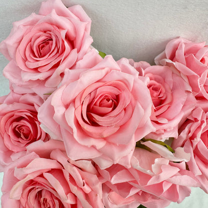 Pink Silk Diamond Rose Bush - 9 Heads