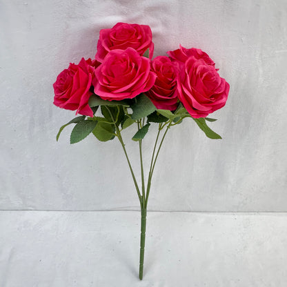 Pink Silk Happiness Rose Bush - 7 Heads