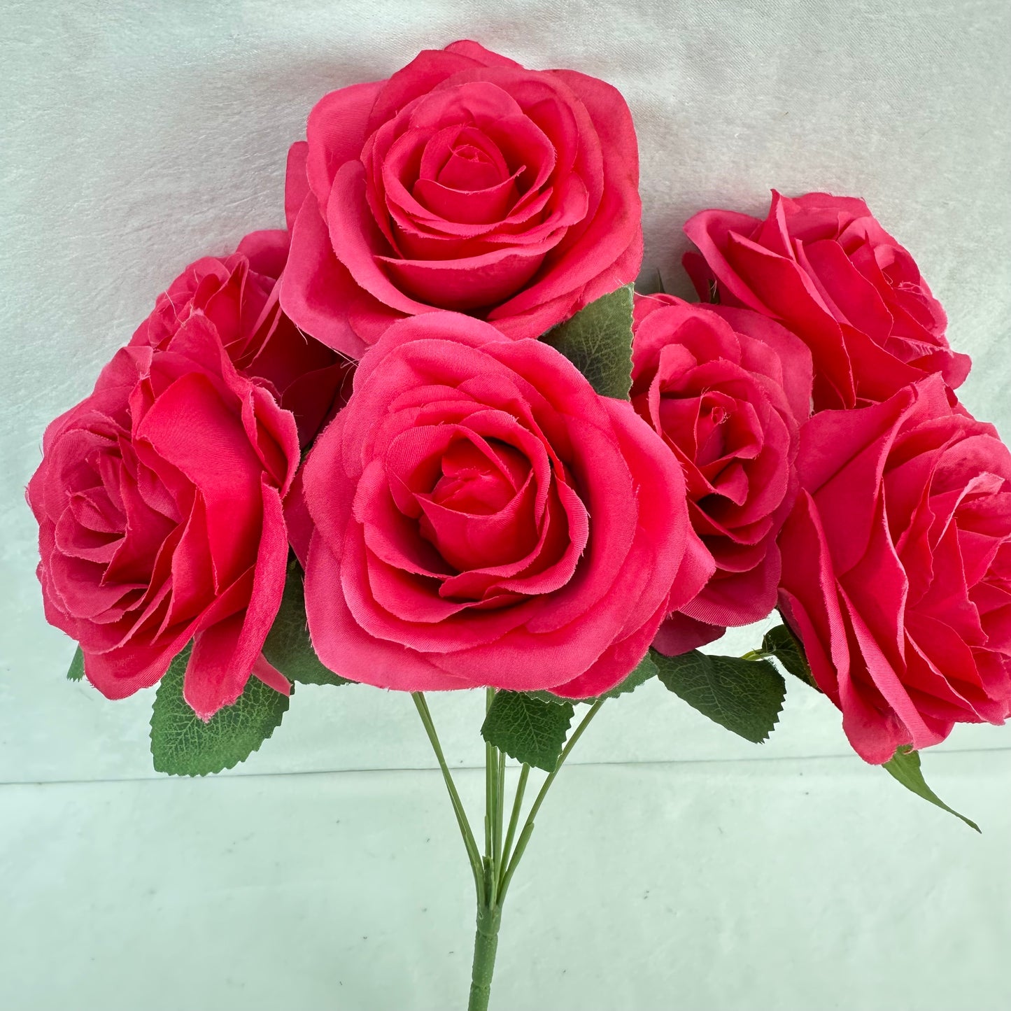 Pink Silk Happiness Rose Bush - 7 Heads