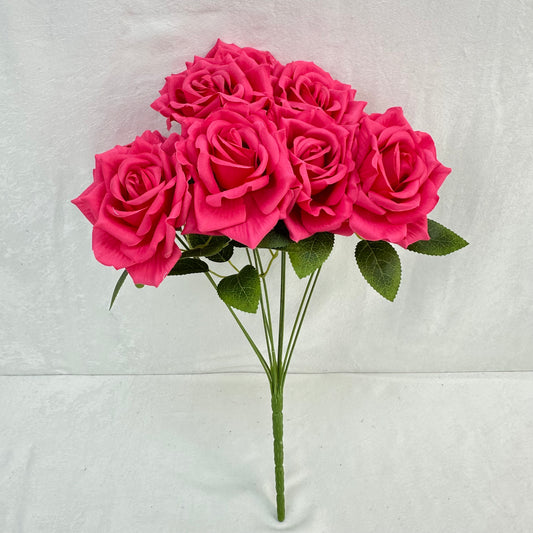 Pink Silk Fruit Rose Bush - 9 Heads