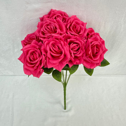 Pink Silk Fruit Rose Bush - 9 Heads