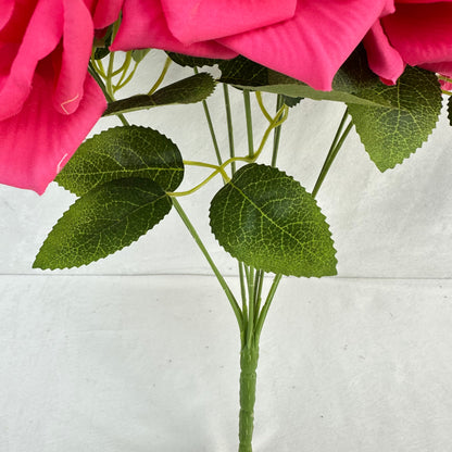 Pink Silk Fruit Rose Bush - 9 Heads