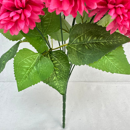Pink Silk Autumn Chrysanthemum Bush - 12 Heads