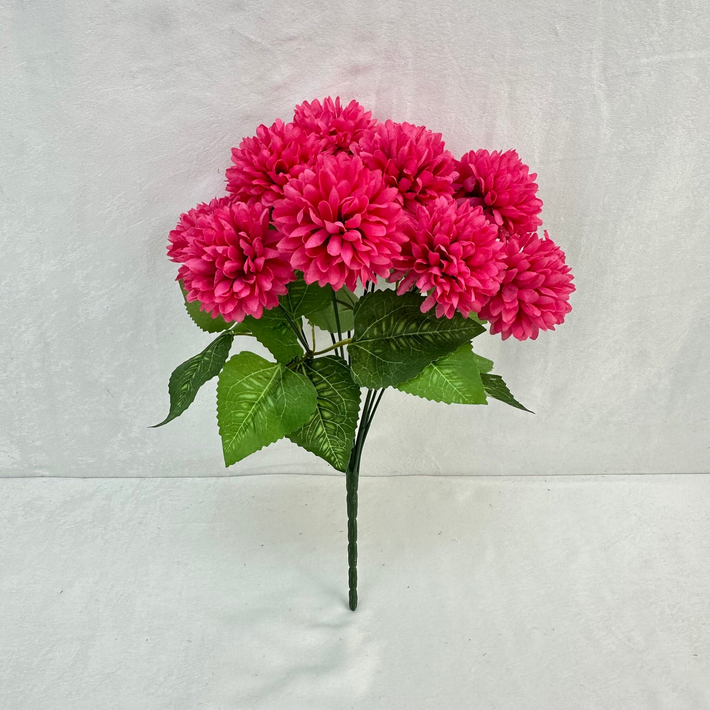 Pink Silk Autumn Chrysanthemum Bush - 12 Heads