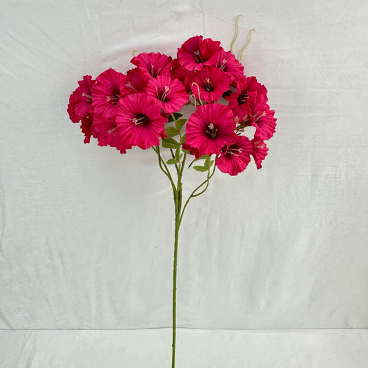 Pink Silk Morning Glory Spray