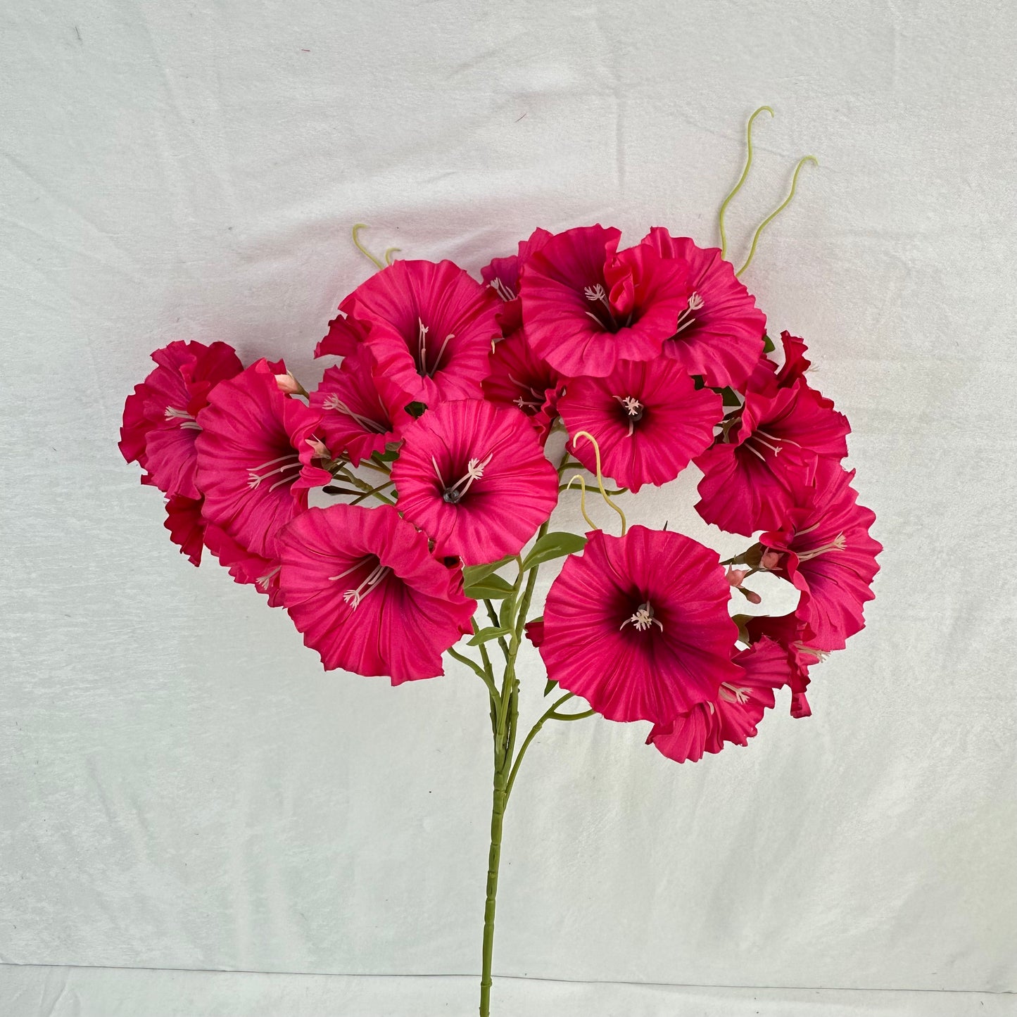 Pink Silk Morning Glory Spray