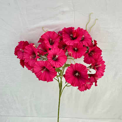 Pink Silk Morning Glory Spray