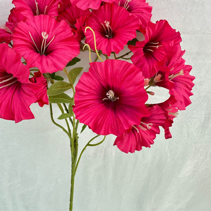 Pink Silk Morning Glory Spray