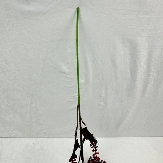 Red Real Touch Buddha Beads Stem