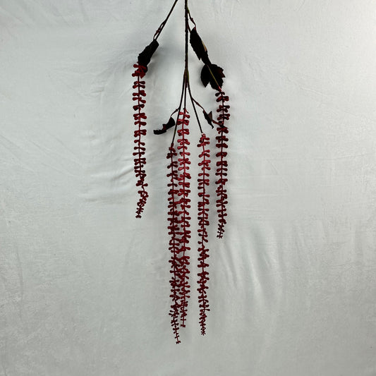 Red Real Touch Buddha Beads Stem