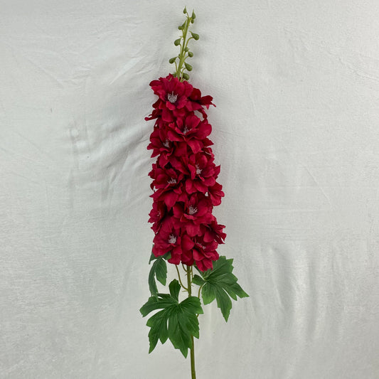 Red Silk Spring Larkspur Stem