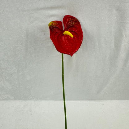 Red Real Touch Anthurium Stem