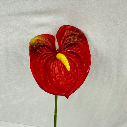 Red Real Touch Anthurium Stem