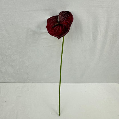 Red Real Touch Anthurium Stem