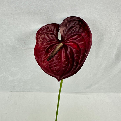 Red Real Touch Anthurium Stem