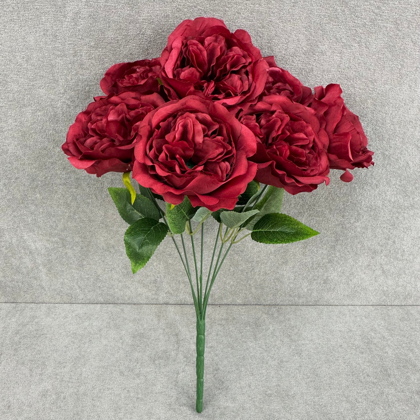 Red Silk Austin Rose Bush - 7 Heads