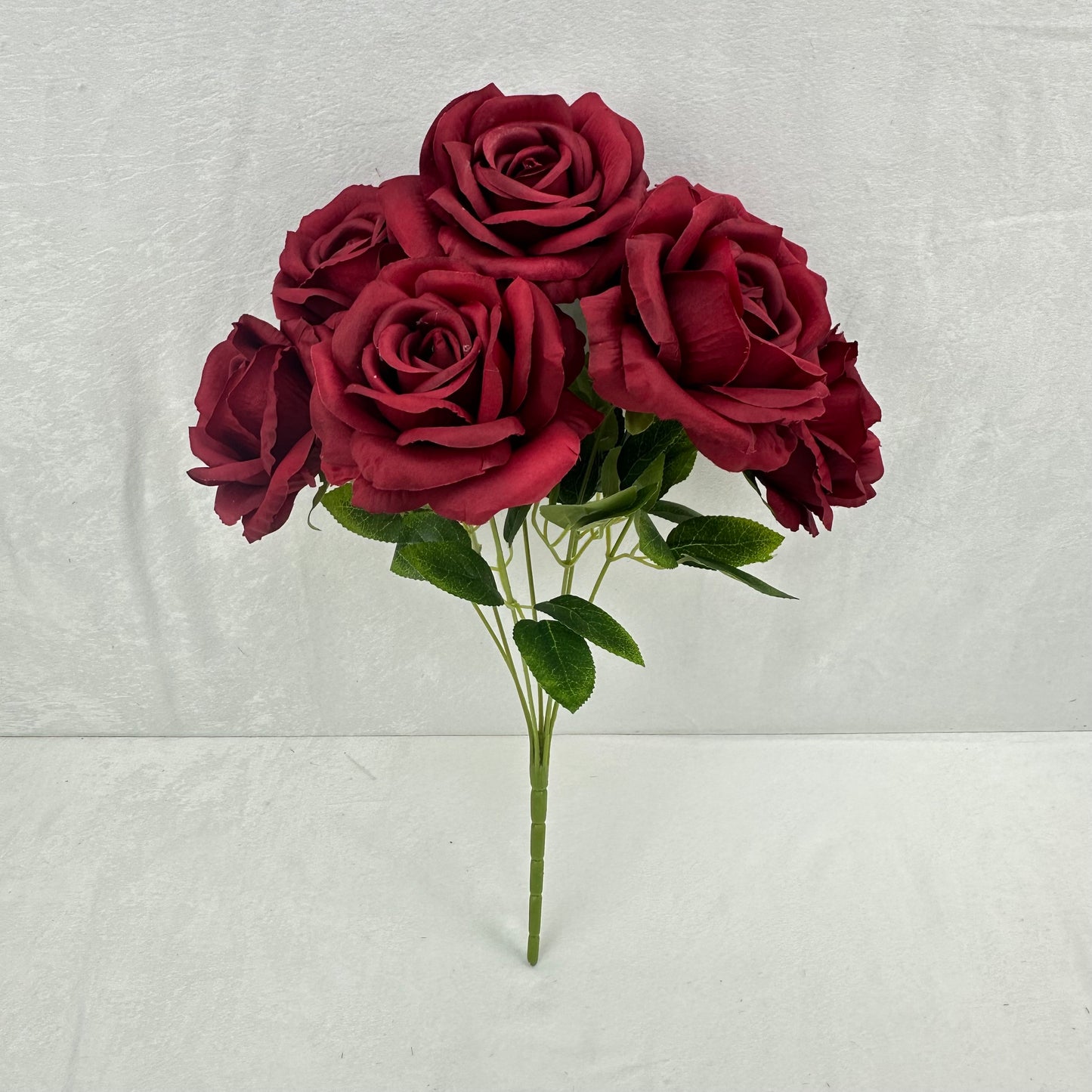 Red Silk Wedding Rose Bush - 7 Heads