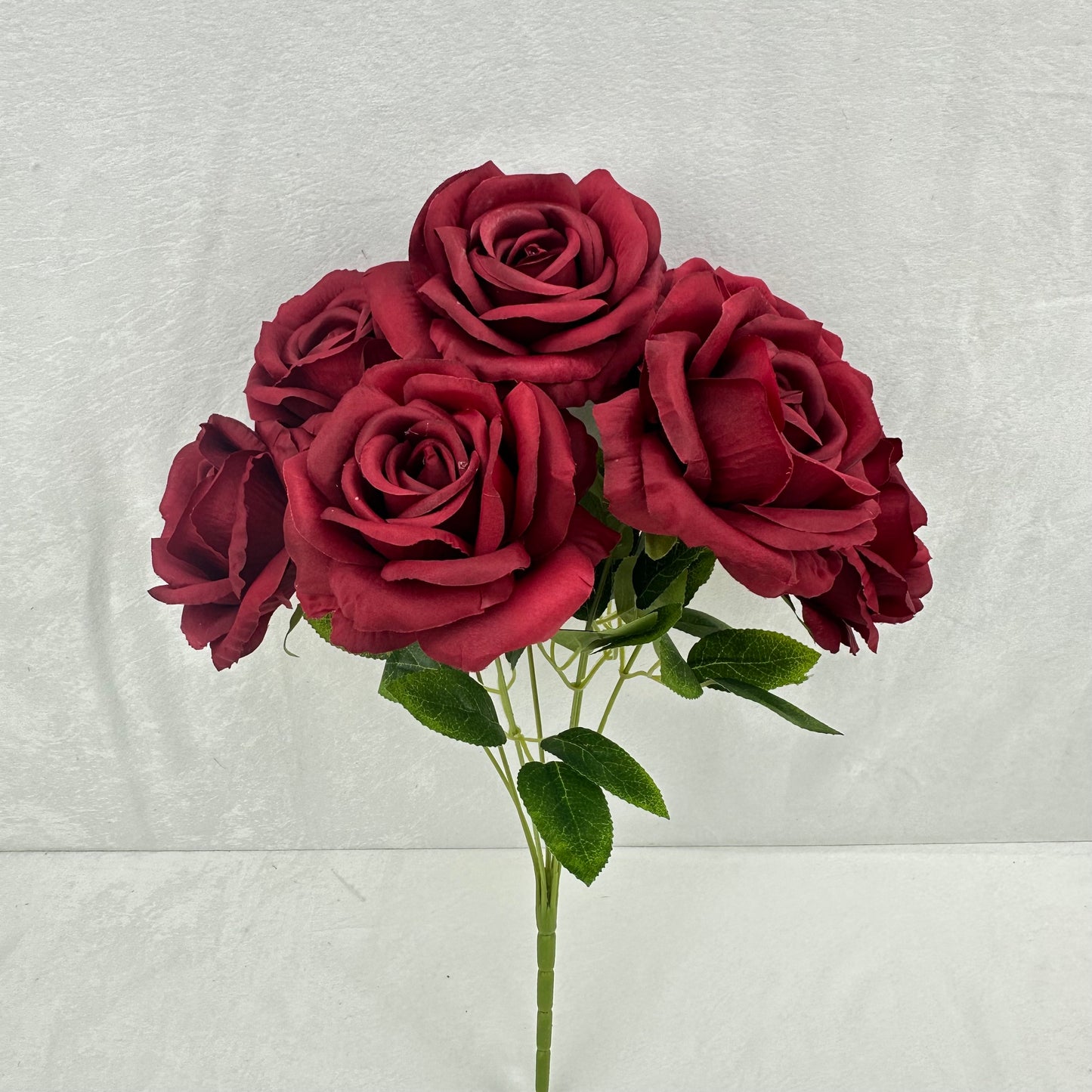 Red Silk Wedding Rose Bush - 7 Heads