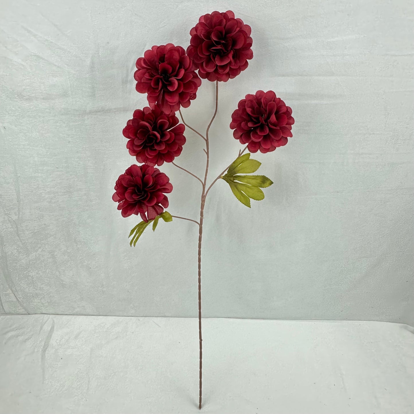Red Silk Spiral Ball Bush - 5 Heads