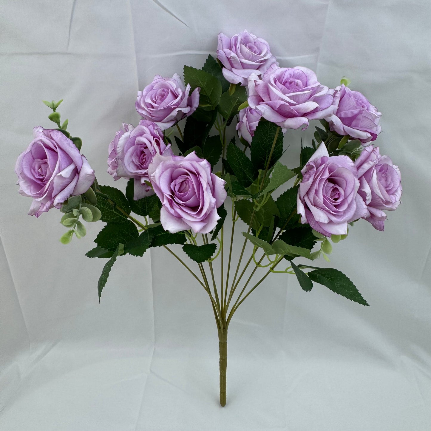 Lavender Silk Wedding Rose Bush - 11 Heads