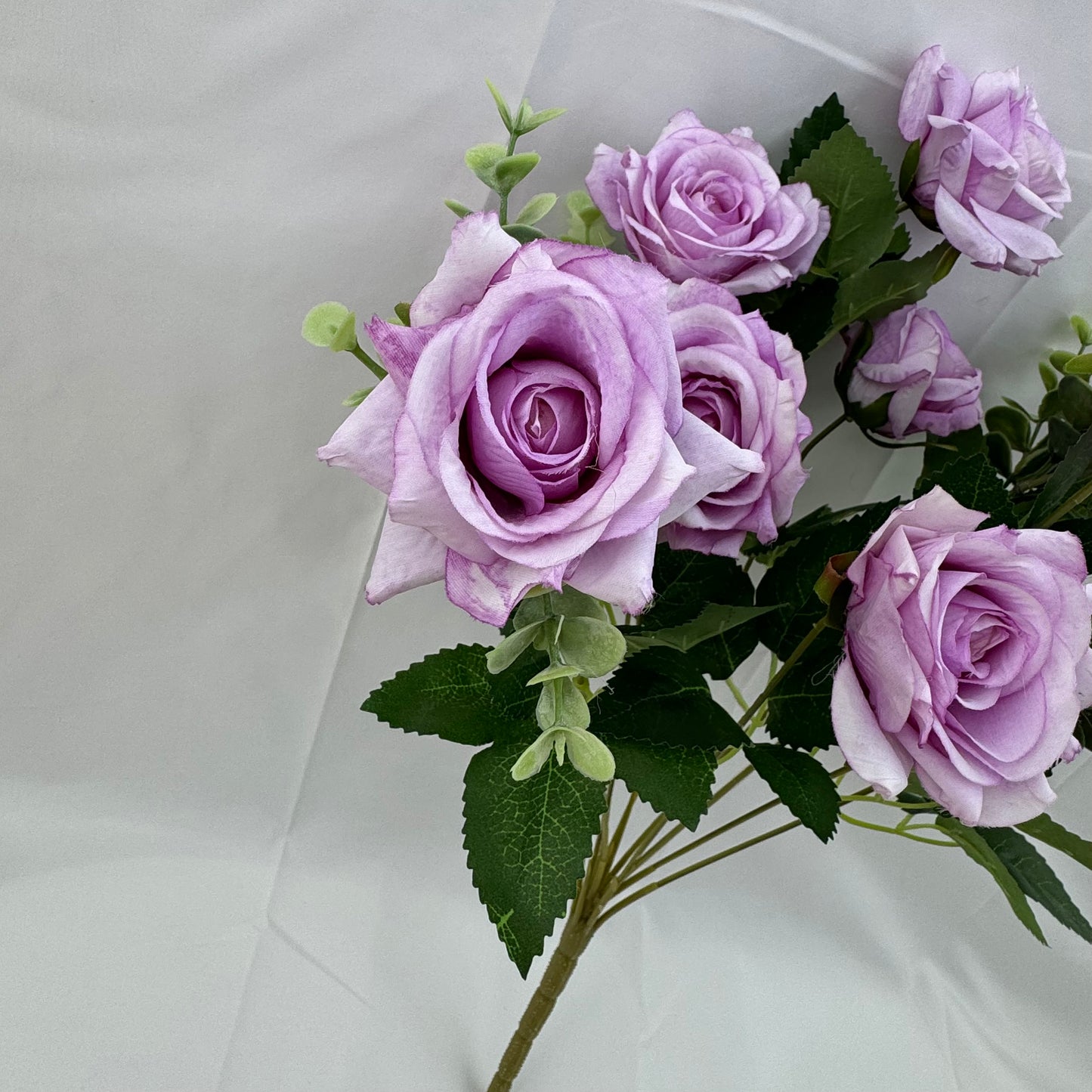 Lavender Silk Wedding Rose Bush - 11 Heads