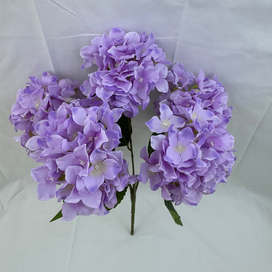 Lavender Silk 3D Hydrangea Bush - 5 Heads