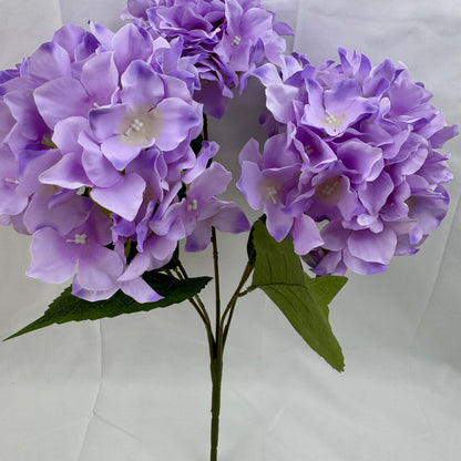 Lavender Silk 3D Hydrangea Bush - 5 Heads