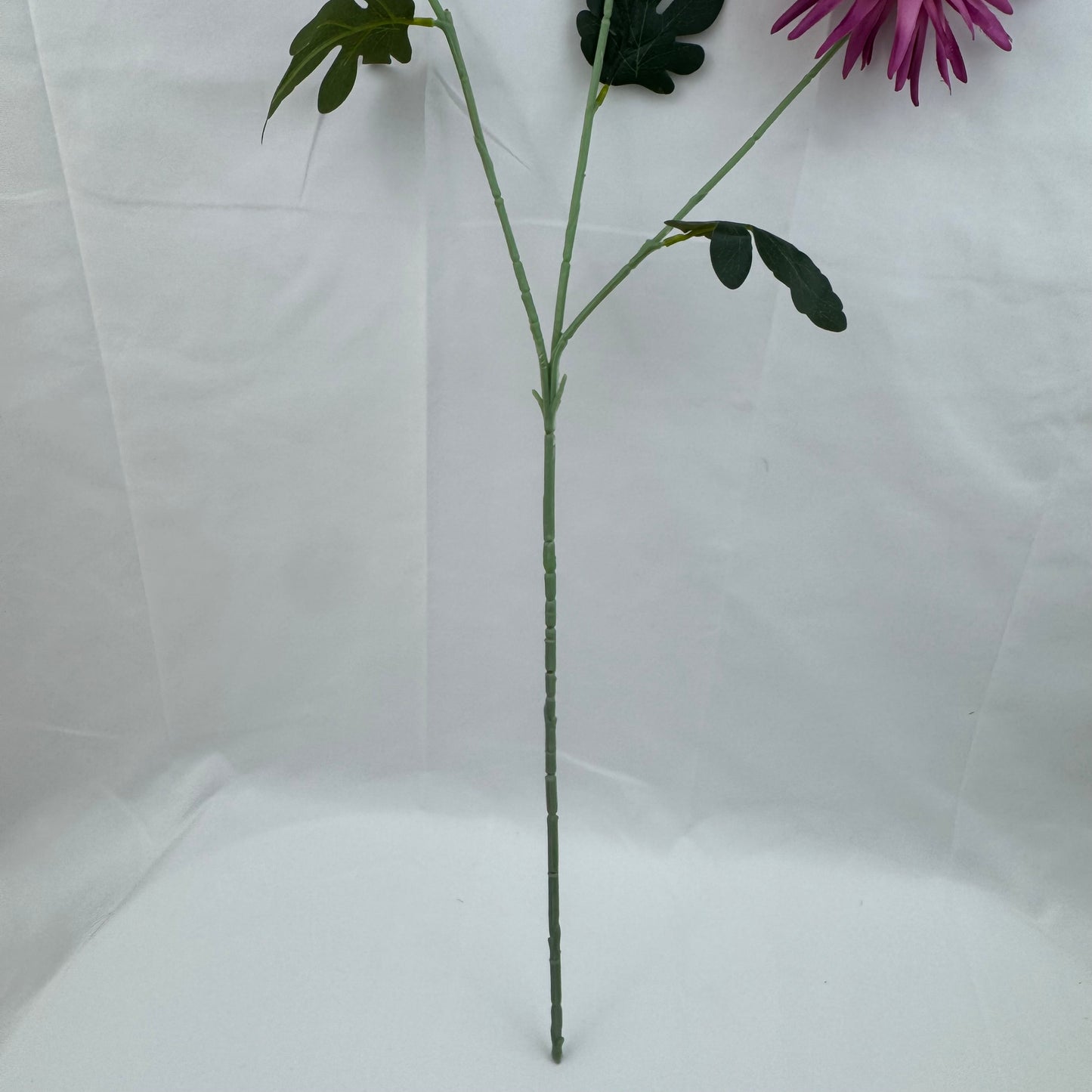 Pink Silk Flame Chrysanthemum Spray - 3 Heads
