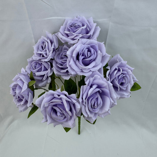 Lavender Silk Fruit Rose Bush - 9 Heads